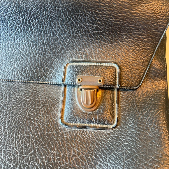 Vintage US Army Government Issue Black Vinyl Briefcase W/ Provenance RARE - Picture 3 of 12